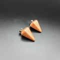 Hongzhuo Reiki Yoga Tini Pyramid Jewelry Natural Gold Sand Stone Dowsing Stone Pendulum Copper Chain Hexagonal Pendant Pendulum Jewelry