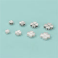 925 Sterling Silver Flower Spacer Bead Heart Jewelry Accessories