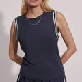 Active Sports Vest Quick Dry Polyester Light Weight Sleeveless Crew Neck Women Gym tank Top Running Clothes