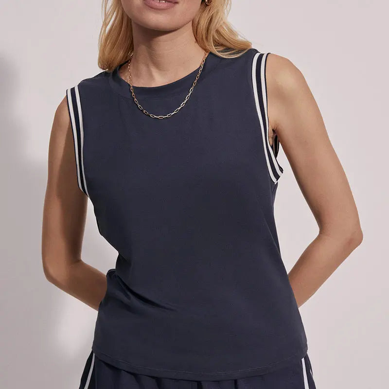 Active Sports Vest Quick Dry Polyester Light Weight Sleeveless Crew Neck Women Gym tank Top Running Clothes