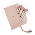 Portable Makeup Brushes Cosmetic Bag Case Pu Leather Makeup Brush Lipstick Eyebrow Travel Organizer Pouch Holder
