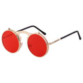 Retro Round Frame Metal Punk Steam Flip-up Sun Glasses Personality Fashion Sunglasses Men Women Eyeglasses Frames