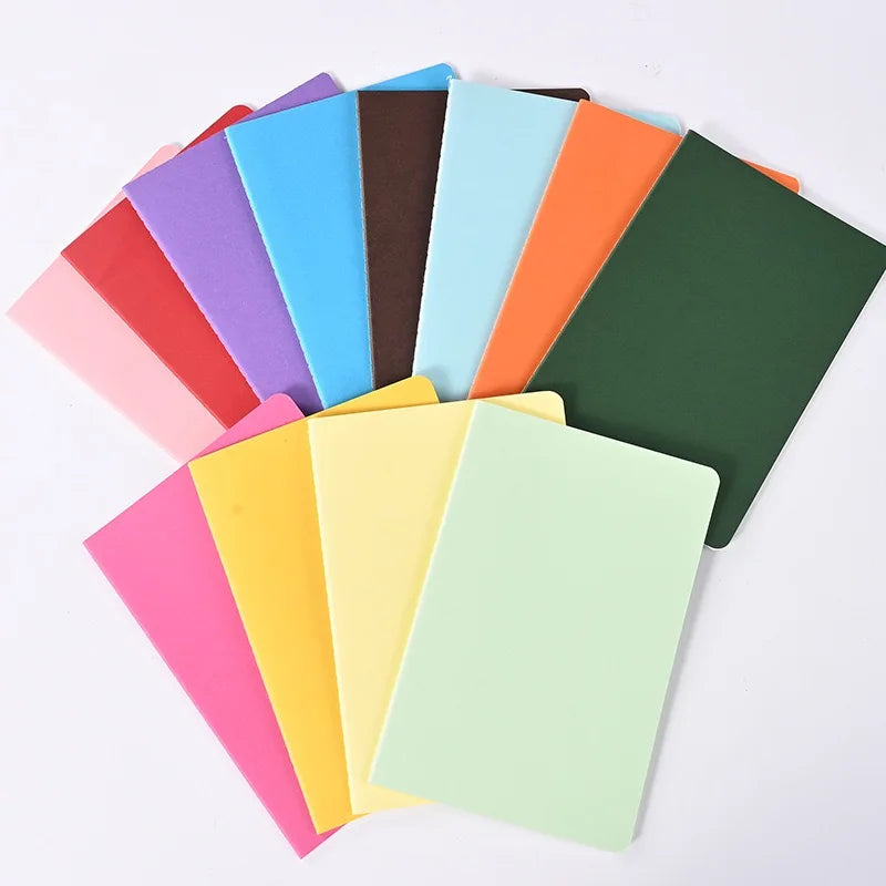 LIUSHUN Thread Sewing & Saddle Stitched Customizable A4/A5/A6 Colorful Card Paper Brown Kraft Journal Notebook