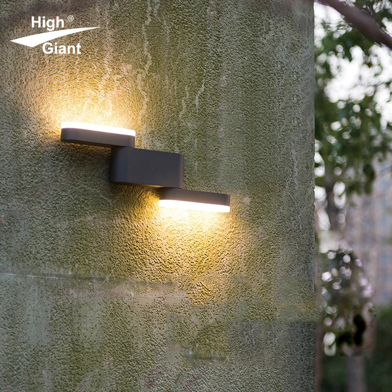 Post-modern Creative Art Swivel Wall Wash Lamp Indoor and Outdoor Waterproof Wall Lamp Led Wall Lamps for Garden