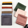 Fashion Solid Color Large Luxury Satin Hijab  Women Head Scarves Muslim Tudung Bawal