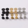 Wholesale Barbell Dumbbell Punk Gothic Ear Stud Plug Earrings Black Gold Stainless Steel Fashionable Jewelry for Men and Women