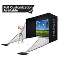 Golf Home Use Good Enclosures Frame Cabinet Hitting Impact Custom Sim Net Sale Outdoor Family-Friendly Golf Simulator Enclosure