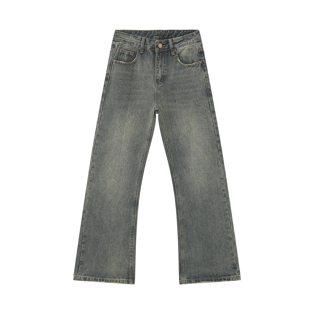 2025 Fashion Wholesale Cowboy Vintage Jeans Custom Fit Jeans Straight Leg Vintage Jeans