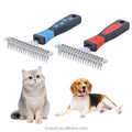 New Design Pet Hair Grooming Brush Stainless Steel Comb Dog Hair Cleaning Comb