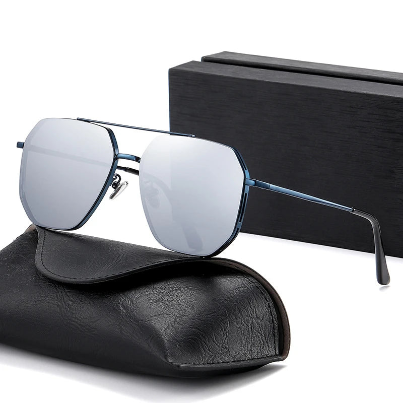 JS8518 New Fashion Classic Square Sunglasses Cool Men Vintage Brand Design Metal Sun Glasses Women Shades Sunglasses