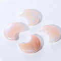 Factory Price Gemstone Crafts Natural Angel Aura Rose Quartz Crystal Moon Carving for Gift