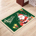 Merry Christmas Decoration Santa Claus Printing Floor Mat Custom Holiday Carpet Mat