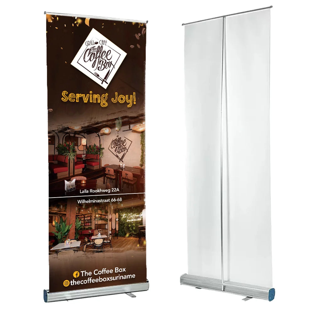 Portable Roll up Stand With Banner Display and Retractable Feature