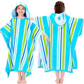 Custom Kids Multi-color Hooded Changing Towel Poncho Quick Dry Cotton Beach Surf Poncho