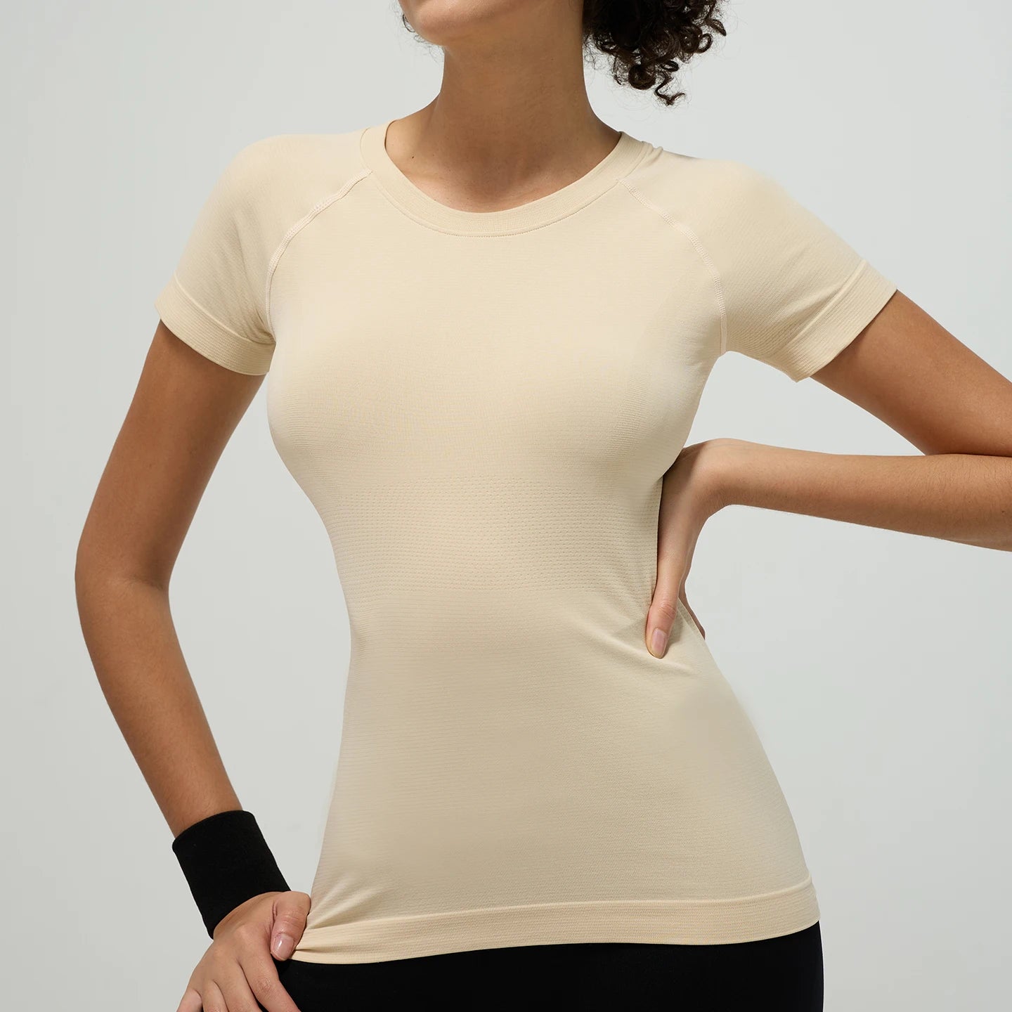 Custom Sportwear Manufacturer Seamless T-shirts T Shirt Gym Short Sleeve Crop Tops for Women