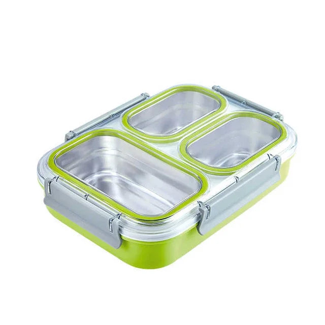 3 Grids/4 Grids Lunch Box Picnic Food Storage Box Sealed Water Proof Bento Box