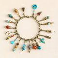 New Valentine's Day 24 Natural Stone Glass Lobster Buckle Pendant Chain Necklace Bracelet Earrings Set  DIY Jewelry