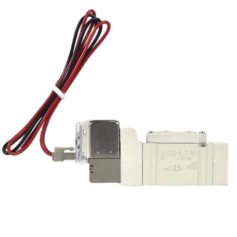 DC24V Type 3 Position Closed Center Electromagnetic Valve SY3320-5GS-C4 Pneumatic Solenoid Valve 5 Way High-corrosion Resistance