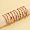 Handmade Bohemian Style Miyuki Woven Geometric Pattern Wrap Bracelet for Women Colorful Fashion Summer Jewelry Gift