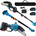 Cordless Pole Saws for Tree Trimming 2-In-1 Mode Wireless Pole Saw Electric Chainsaw Sharpener Kit for Tree Cutting