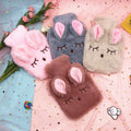 Unisex Washable Hot Water Storage Bag Portable Winter Hand Warmer with Customizable Pattern Cute Animal Rabbit Design