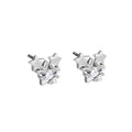 Simple Star Earrings 925 Sterling Silver Cubic Zirconia Diamond Gold Stud Earrings Set for Women Fine Cute Jewelry Wholesale