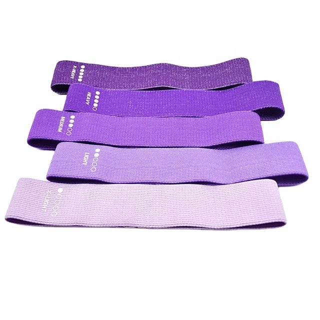 Non-rolling Hip Circle Gym Fitness Exercise Stretching Personalized Booty Hip 5 Pieces Resistance Loop Exercise Bands