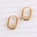New Trend Jewelry Brass Hoop Earrings Party Girl Gold-plated Threaded U-shaped Earrings