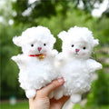 Promotion Gift 15cm Fluffy Sheep Plush Keychains Hotsale Soft Fur Keyring Bag Pendant Soft Lamp Stuffed Animal Toys
