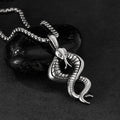 Men Cool Hiphop Gothic Animal Biker Cobra Serpent Necklace Jewelry Personalized Punk Style Snake Pendant Chain Necklaces
