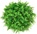 10 Bundles Outdoor Artificial UV Resistant Plastic Plants Boxwood Decoration Flowers Greenery Bushes Never Fade Outdoor Indoor