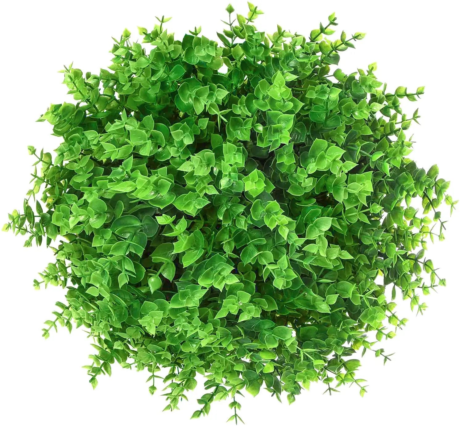 10 Bundles Outdoor Artificial UV Resistant Plastic Plants Boxwood Decoration Flowers Greenery Bushes Never Fade Outdoor Indoor