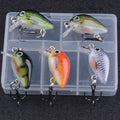 Mini PVC Crankbaits Fishing Lures 1.8g 3cm 5pcs Cranks Wobblers Sets Hard Floating Kit Artificial Fishing Bait for River Pike