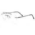 Titanium Rimless Optical Frame Rimless Titanium Eyeglasses Frame for Men Women