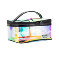 Large Capacity Waterproof Custom Logo Clear Makeup Bags PVC pink Cosmetic Bag
