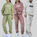 AOLA Outfits Unisex Plus Size Casual Sports Tracksuits Long Sleeve Hoodies Sweatshirt Sweatpants Fall Winter Two-Piece Sweatsuit