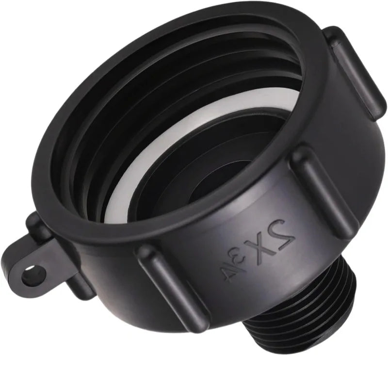 Plastic Tonnage Drum Outlet 3/4" 2" NPS Fine Thread Hexagon Head Smooth Surface Adapter Fitting with 3-Year Warranty