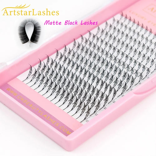 0.07 Cashmere Camellia Feathered Lash Pre Made Fans Soft Comic Spire Eyelash Extensions Pointy Base New Premade Fans
