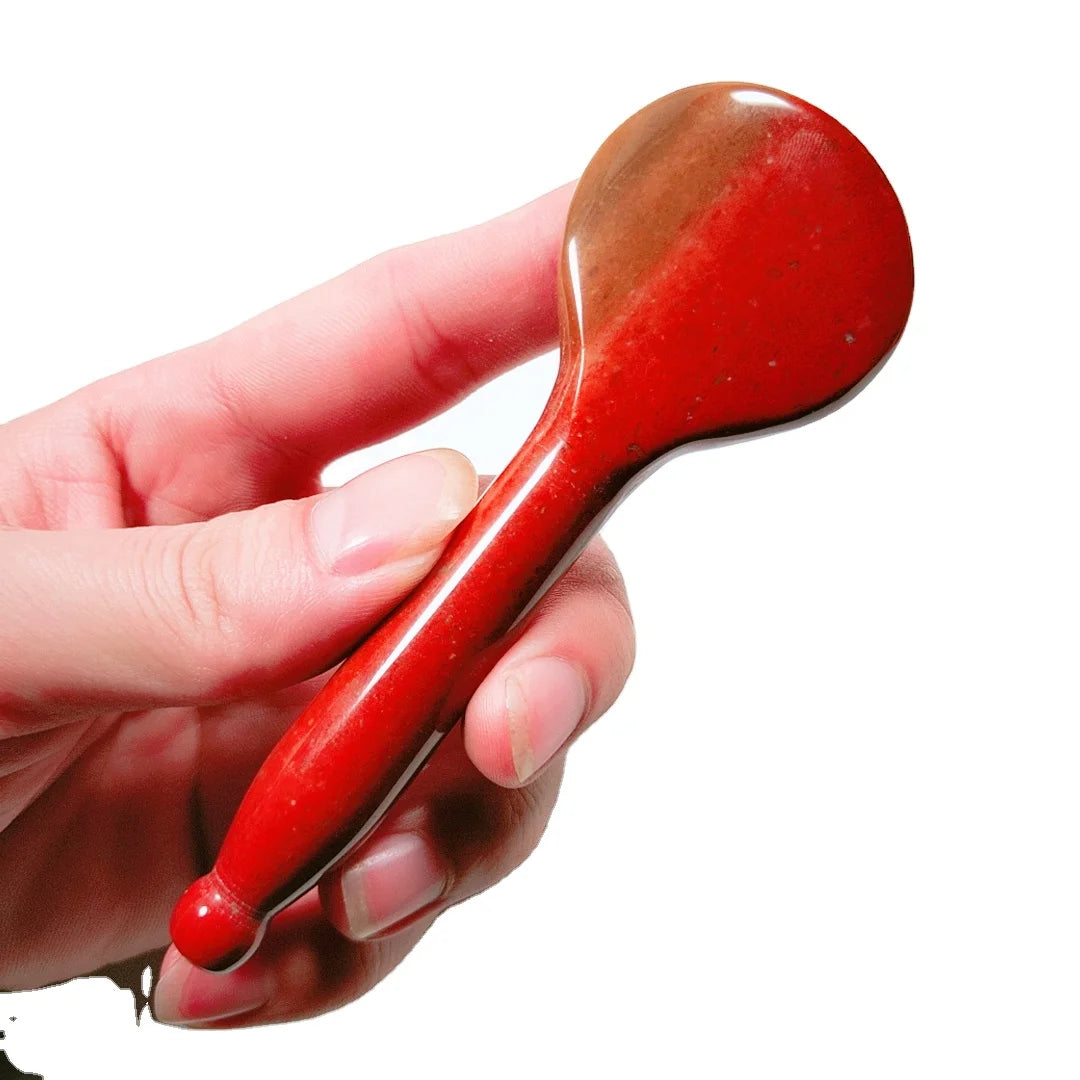 HY Self Massage Tool Spoon Mookaite jasper Jade Guasha Massager Gua Sha Scraping Tool