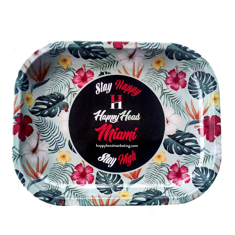 Wholesale Metal Anime Girly  Magnetic Mini Custom Logo Rolling Tray With Magnetic Lid Sets