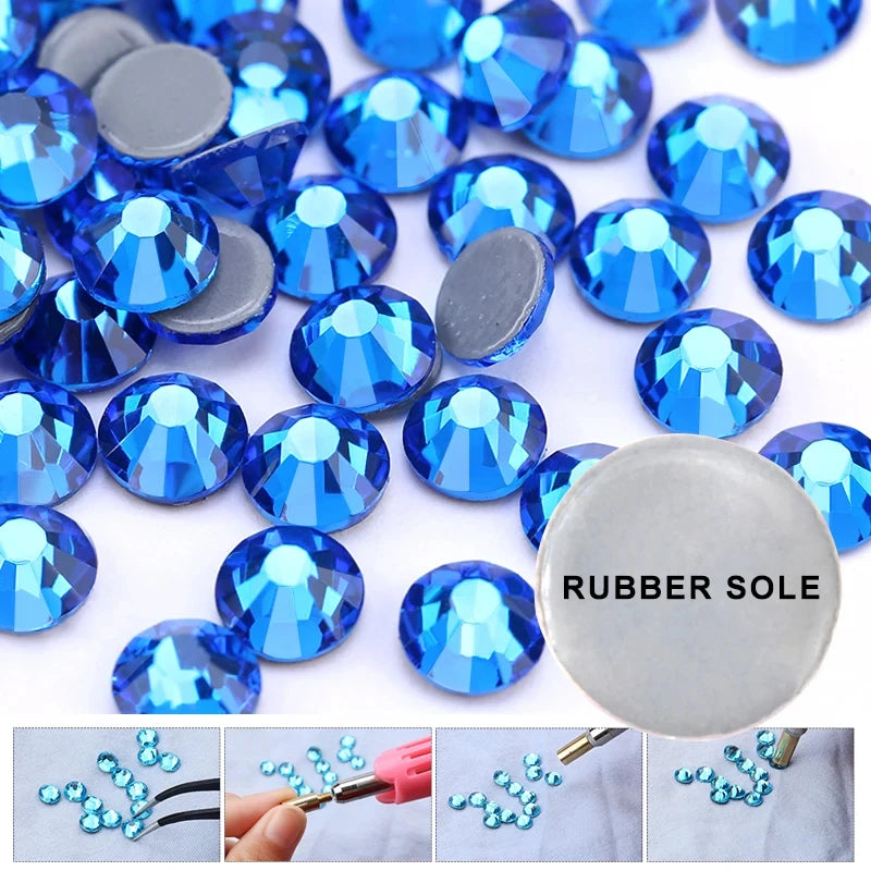 QIAO Factory Price Crystal Rhinestone SS4-SS30 Crystal Hotfix Embellishment Flatback Rhinestone