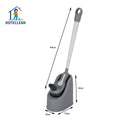New Design Eco-friendly Soft Plastic Bristle Toilet Brush with Holder for Bathroom Clean