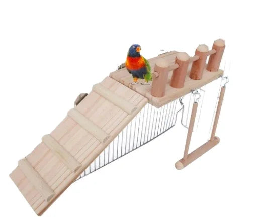 Bird Toy Parrot Hamster Chinchillas Chipmunk Springboard Ladder Swing Three-piece Toy Manufacturer Wholesale