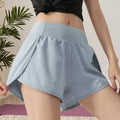 Custom Logo Breathable Biker Shorts Jogging Mesh Fabric Women's Loose Fitness Gym Shorts With Pockets