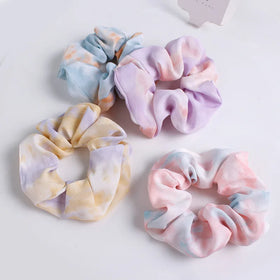 Korean Simple Temperament Sweet Hair Scrunchies Cute Retro High Elastic Hair Ties Women Gradient Color Hair Tie Accessories