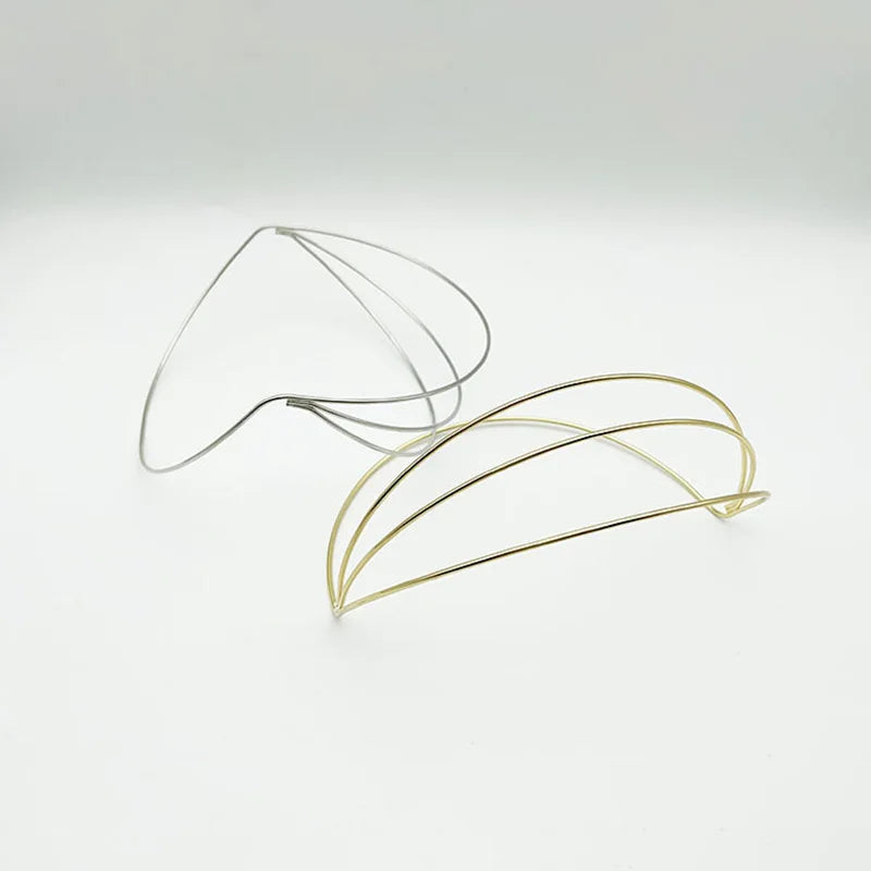 Four Layers Metal Wire Headbands for DIY Bridal Hair Accessories 4 Circles Hat Shape Women Hair Hoops