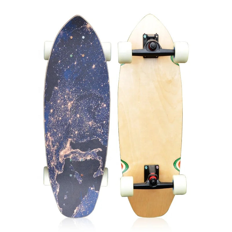 Wholesale 7ply Oem Blank Custom Old School Maple Cruiser Skate Board Surf Skateboard Deck Surfskate