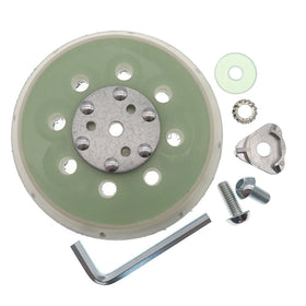 5Inch 8 Holes Hook and Loop Sanding Pad Backup Plate with Adapter Accessories Abrasive Disc Backing Pad for Polishing Wood Metal