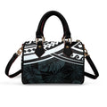 New Polynesian Style Pillow Shape Tote Bag for Women Western Purse Shoulder Handbag Top Handle Bag PU Leather Crossbody Hobo Bag