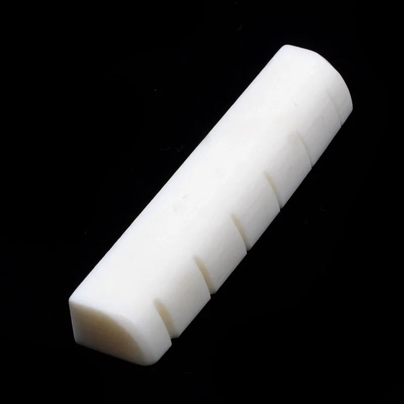 Real Bone 43x6x9MM/8.5mm Acoustic Guitar Bridge Nut 6string Folk Guitar Bridge Nut